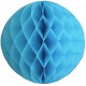 Bola de Papel Azul Claro 30cm con Forma de Panel de Abeja SINI