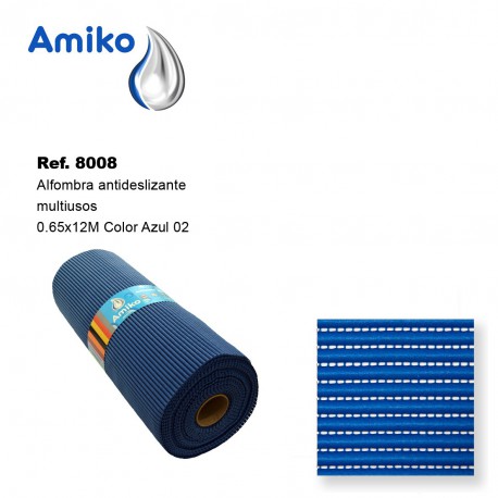 Alfombra Antideslizante Multiusos Azul 02 0.65x12M Amiko