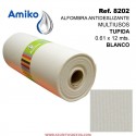 Alfombra Antideslizante Multiusos Tupida Blanca 0.61x12M Amiko