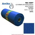 Alfombra Antideslizante Multiusos Tupida Azul 0.61x12M Amiko