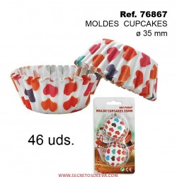 Moldes Cupcakes 3,5 cm CORAZONES