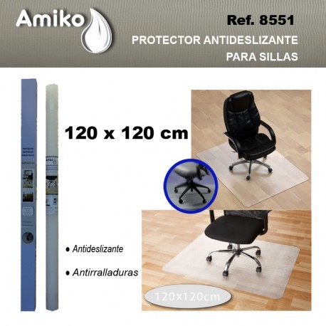 PROTECTOR DE SUELO PARA SILLA 0,90x1,20M AMIKO 